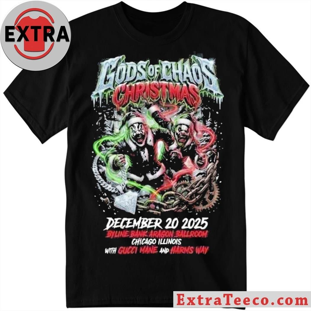 Gods of Chaos Christmas Byline Bank Aragon Ballroom, Chicago, Illinois, December 20, 2025 Shirt