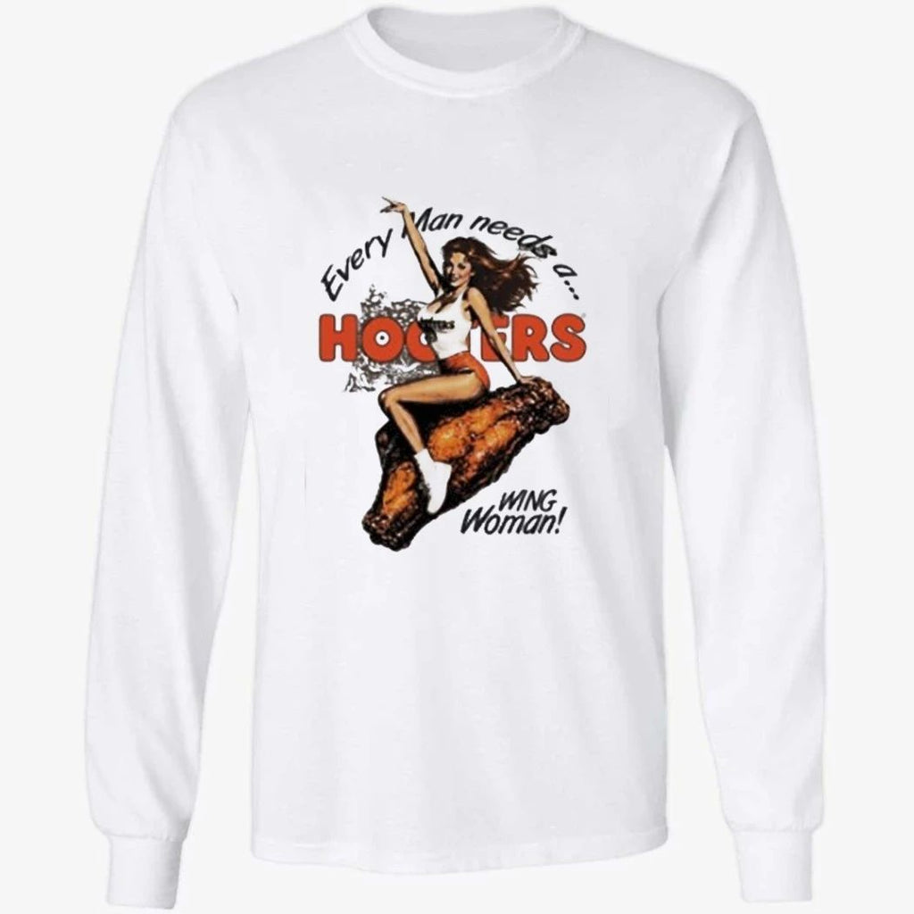 Hooters Merch Every Mand Need A Wing Woman Shirt