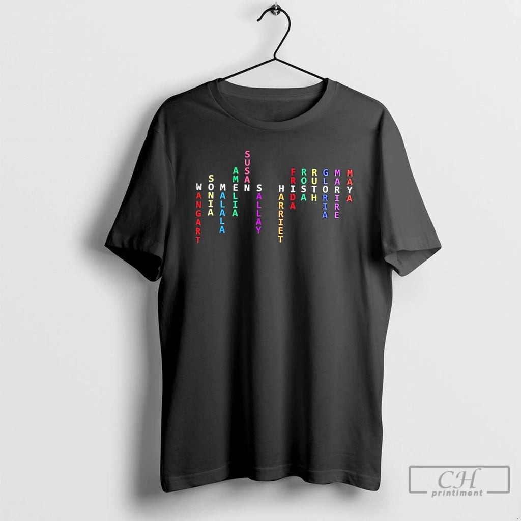Premium Womens History Wangart Sonia Malala Amelia Susan Sally T Shirts