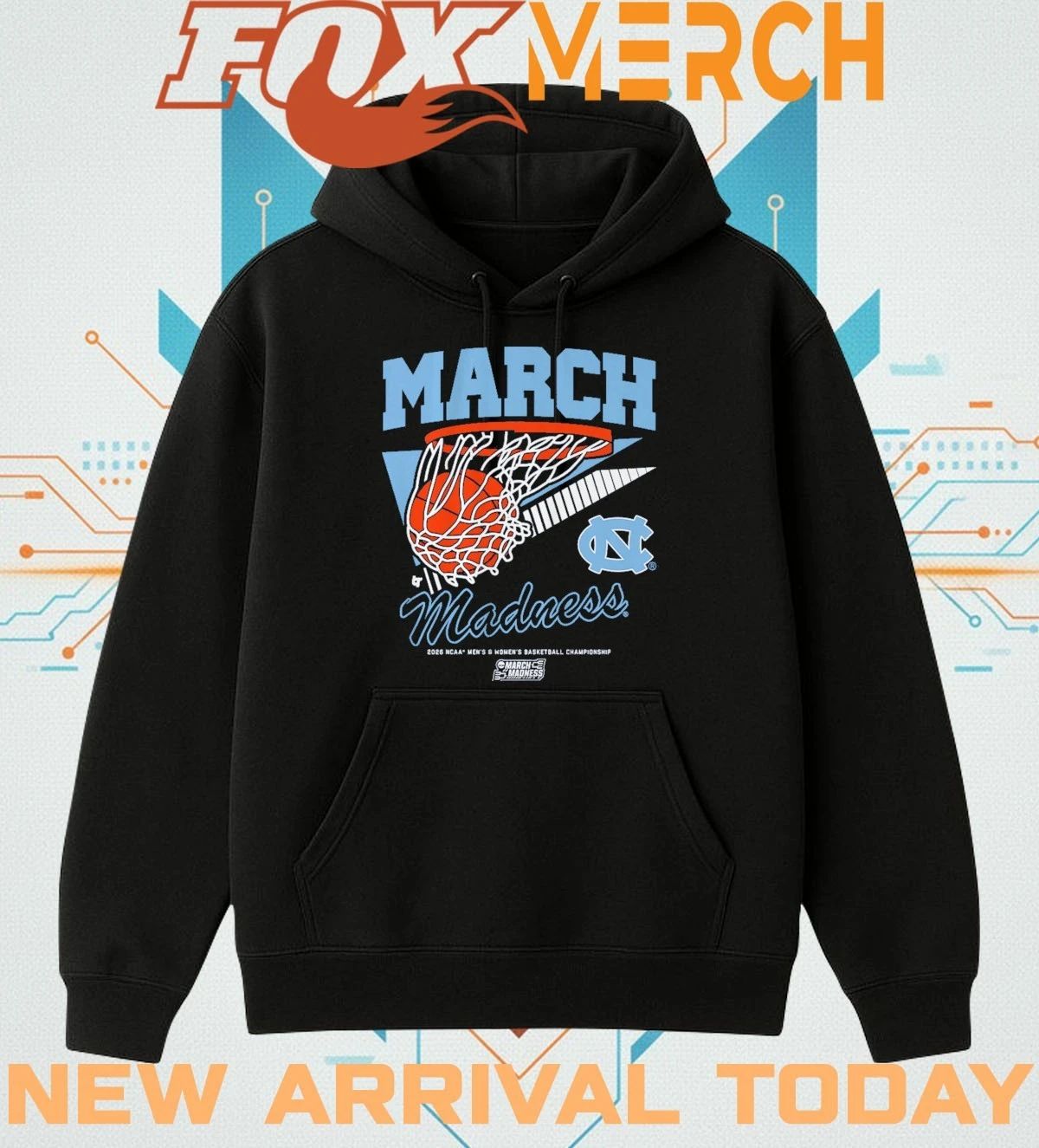 UNC Tar Heels MBB & WBB 2026 March Madness Retro Swish t-shirt