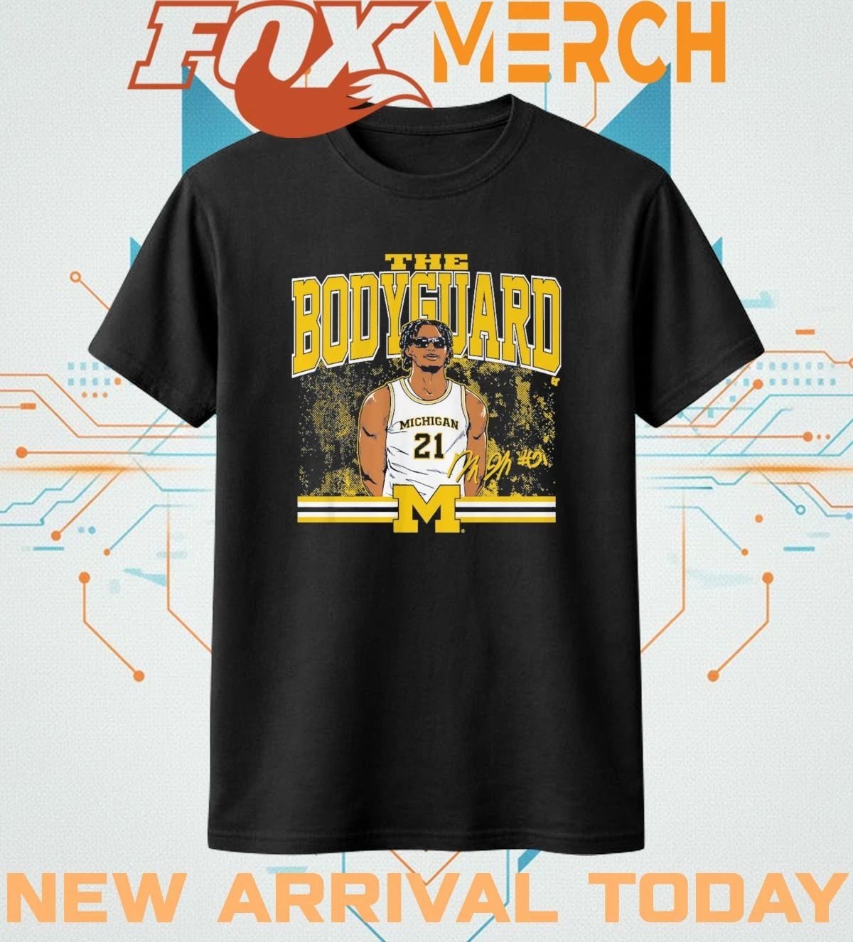 Michigan Wolverines Basketball Morez Johnson Jr. The Bodyguard t-shirt
