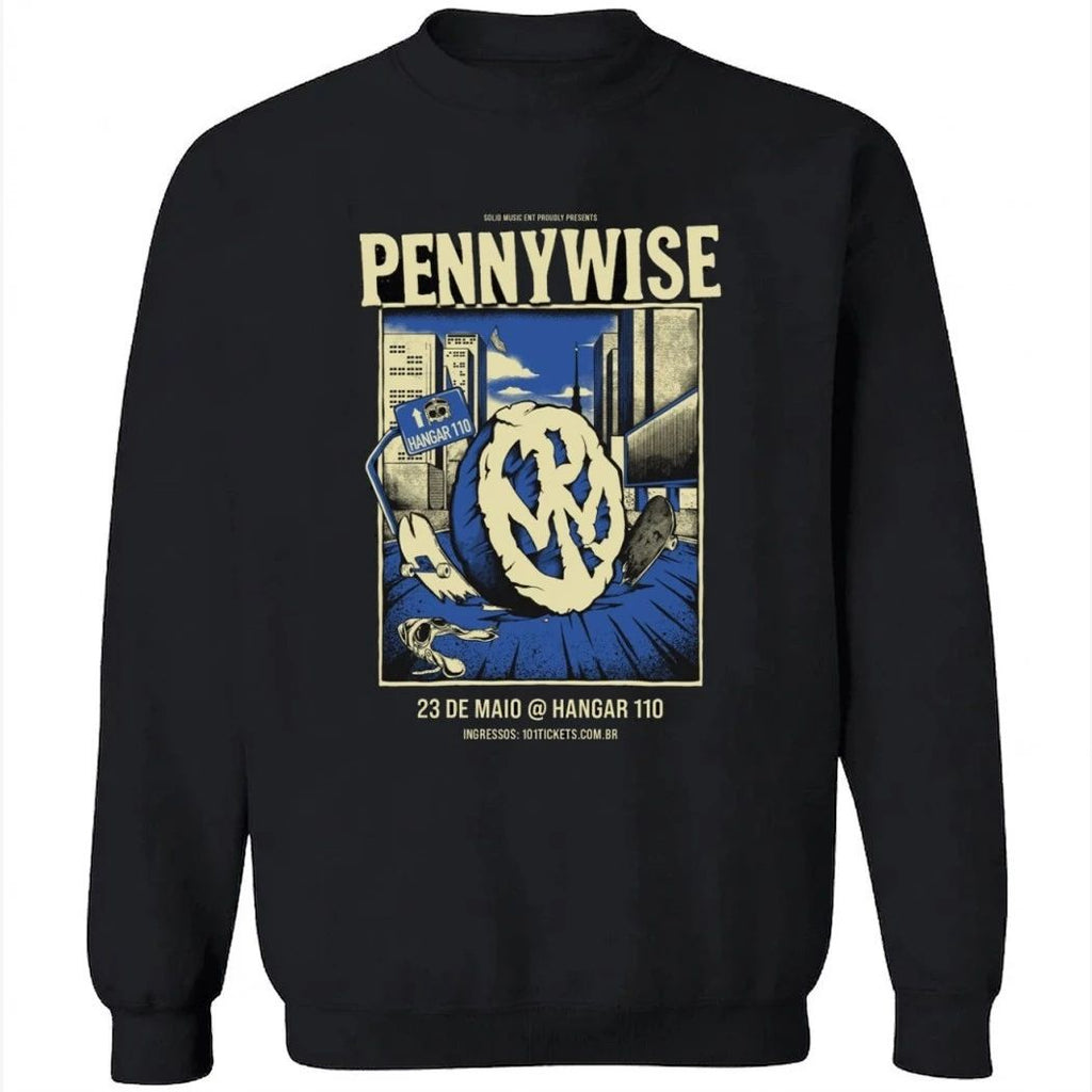 Pennywise 2026 Punk Rock Concert Merch At Hangar 110 Sao Paulo Show On May 23 2026 Shirt