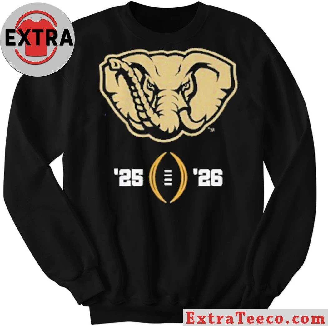 Original College Football Playoff National Championship Game 2025-26 T-Shirt featuring the Alabama Football mascot