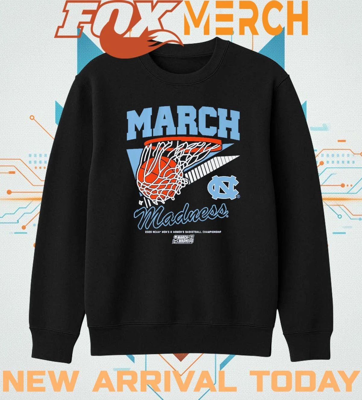 UNC Tar Heels MBB & WBB 2026 March Madness Retro Swish t-shirt