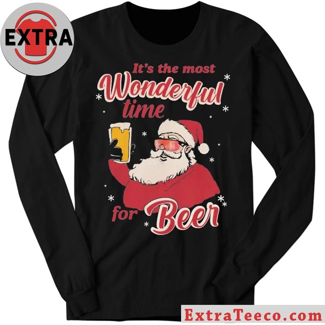 Santa Claus It’s The Most Wonderful Time For Beer Shirt