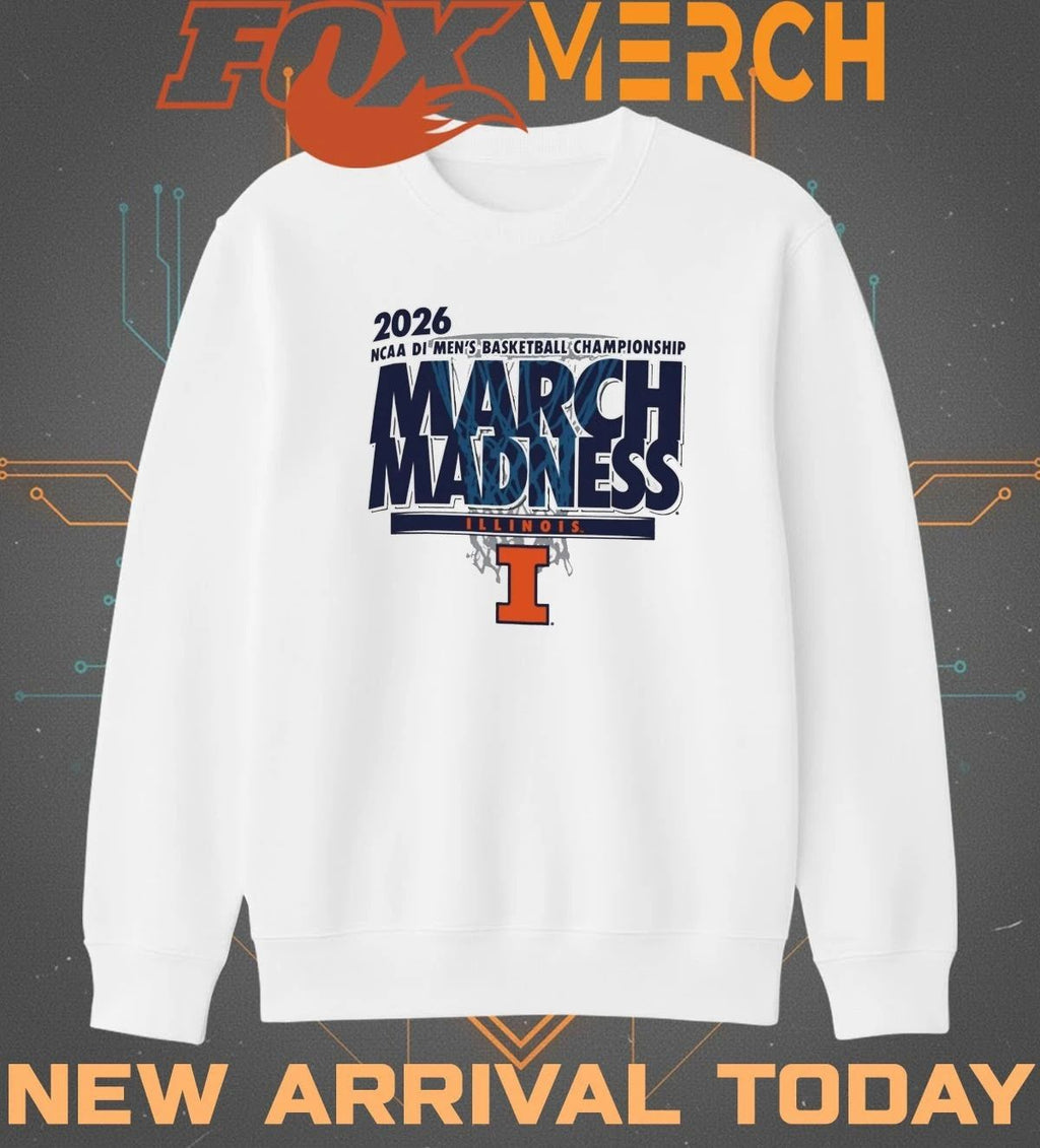 Illinois Fighting Illini 2026 NCAA DI Men’s Basketball Championship March Madness t-shirt