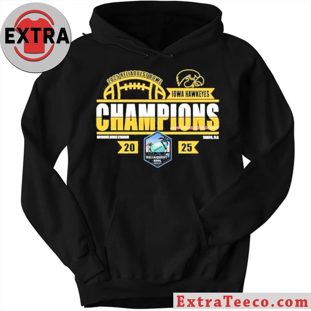 Iowa Hawkeyes 2025 ReliaQuest Bowl Logo T-Shirt