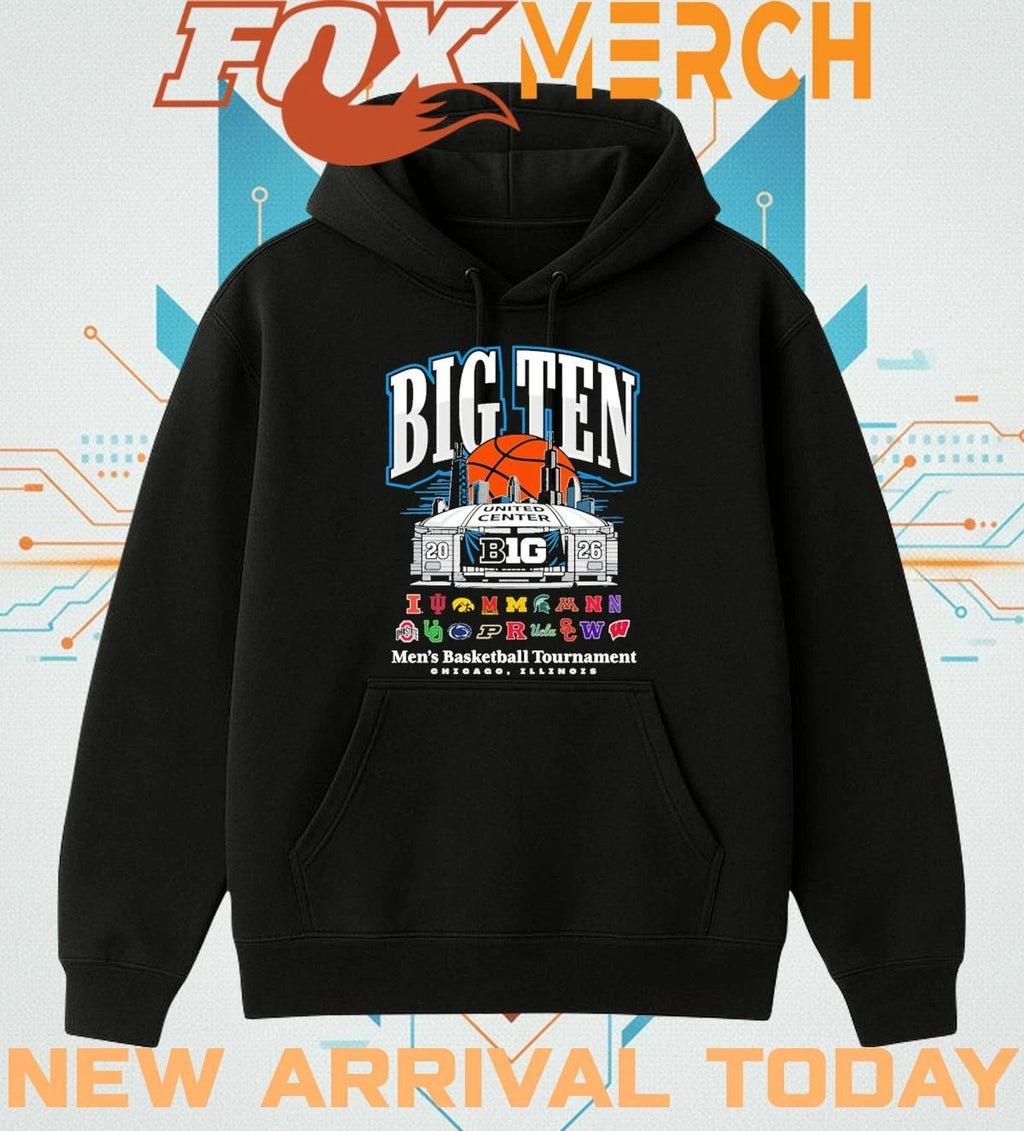2026 Big Ten United Center Men’s Basketball Tournament Chicago, Illinois t-shirt