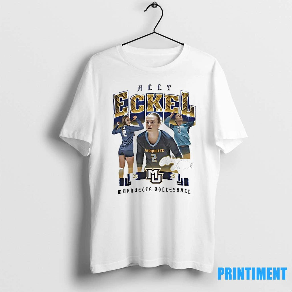 Allyson Eckel Marquette Volleyball Signature Tshirts Sweater