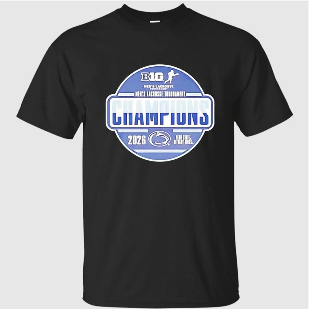 Tg8i5ki6 Penn State Nittany Lions 2026 Big Ten Mens Lacrosse Tournament Champions Shirt