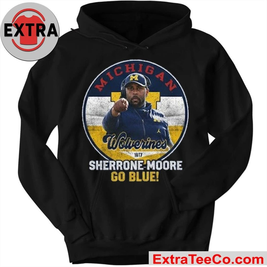 Sherrone Moore Michigan Wolverines Tee Michigan Sherrone Moore Go Blue Shirt