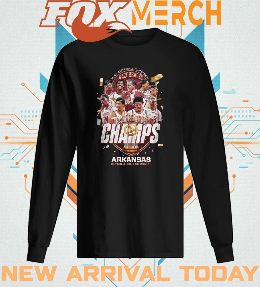 Arizona Razorbacks 2026 Men’s Basketball Tournament Champs shirt