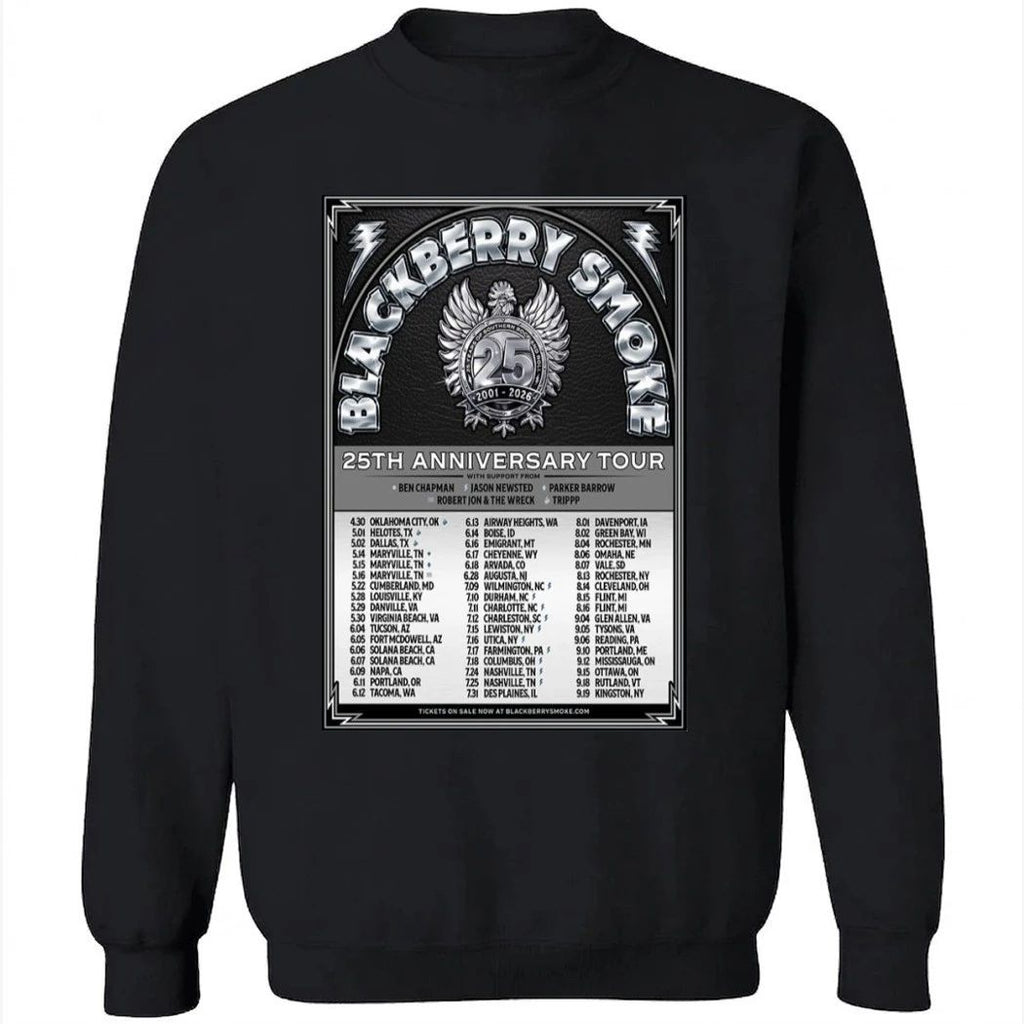 Blackberry Smoke Tour Summer 25th Anniversary 2026 Poster Shirt