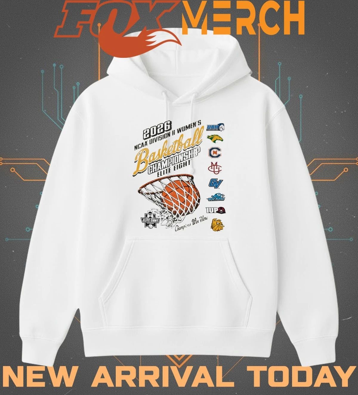 2026 NCAA Division II Women’s Basketball Champions Elite Eight t-shirt