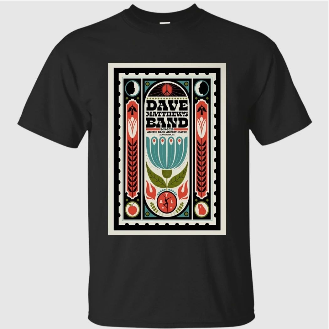 Dave Matthews Band World Tour 2026 Alpharetta GA Poster Shirt