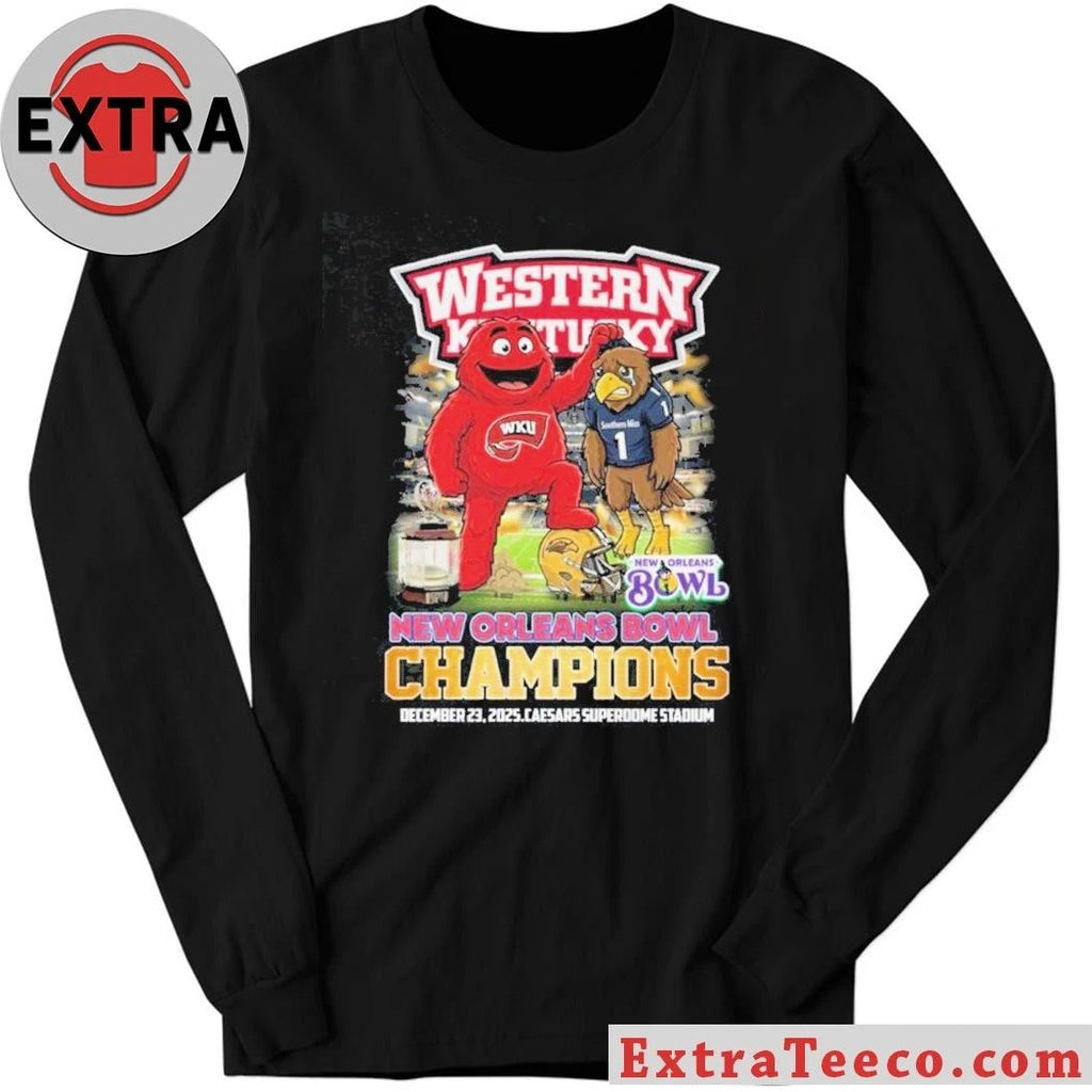 New Orleans Bowl Champions of the Western Kentucky Hilltoppers December 23 2025 Caesars Superdome Stadium Shirt