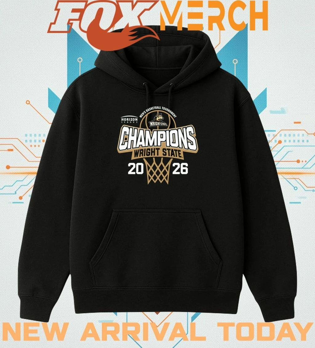 Wright State Raiders 2026 Horizon League Men’s Basketball Tournament Champions t-shirt