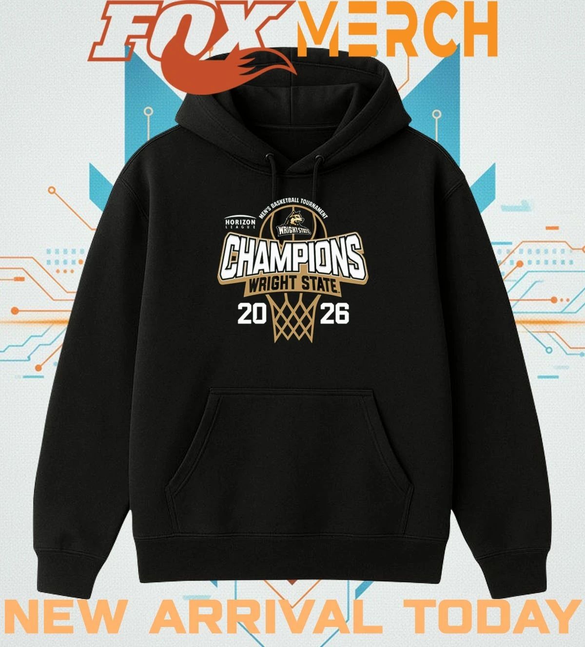 Wright State Raiders 2026 Horizon League Men’s Basketball Tournament Champions t-shirt