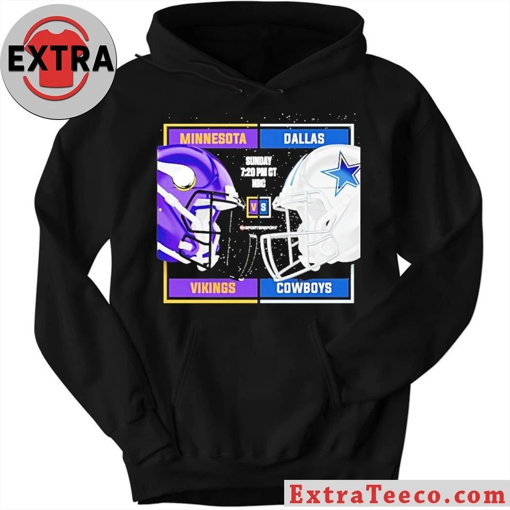 Announcement regarding the football game between the Minnesota Vikings and the Dallas Cowboys Shirt