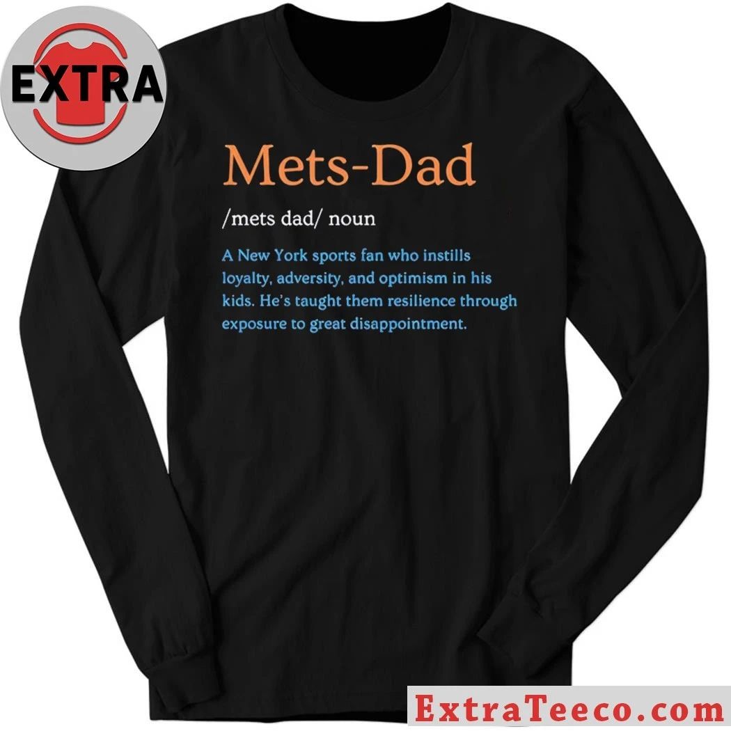 Mets Dad Noun New York Mets Baseball Sports Fan T-Shirt