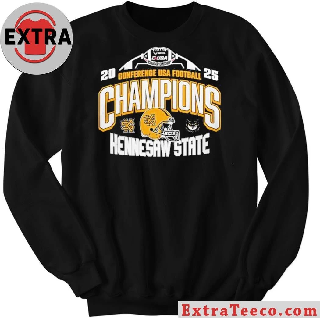 Kennesaw State Owls 2025 Conference USA Champions 2025 Football Shirt