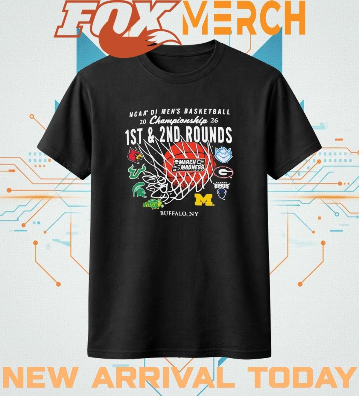 2026 NCAA DI Men’s Basketball Championship 1st & 2nd Rounds Buffalo March Madness t-shirt