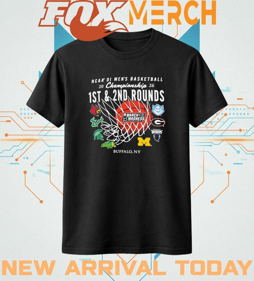 2026 NCAA DI Men’s Basketball Championship 1st & 2nd Rounds Buffalo March Madness t-shirt