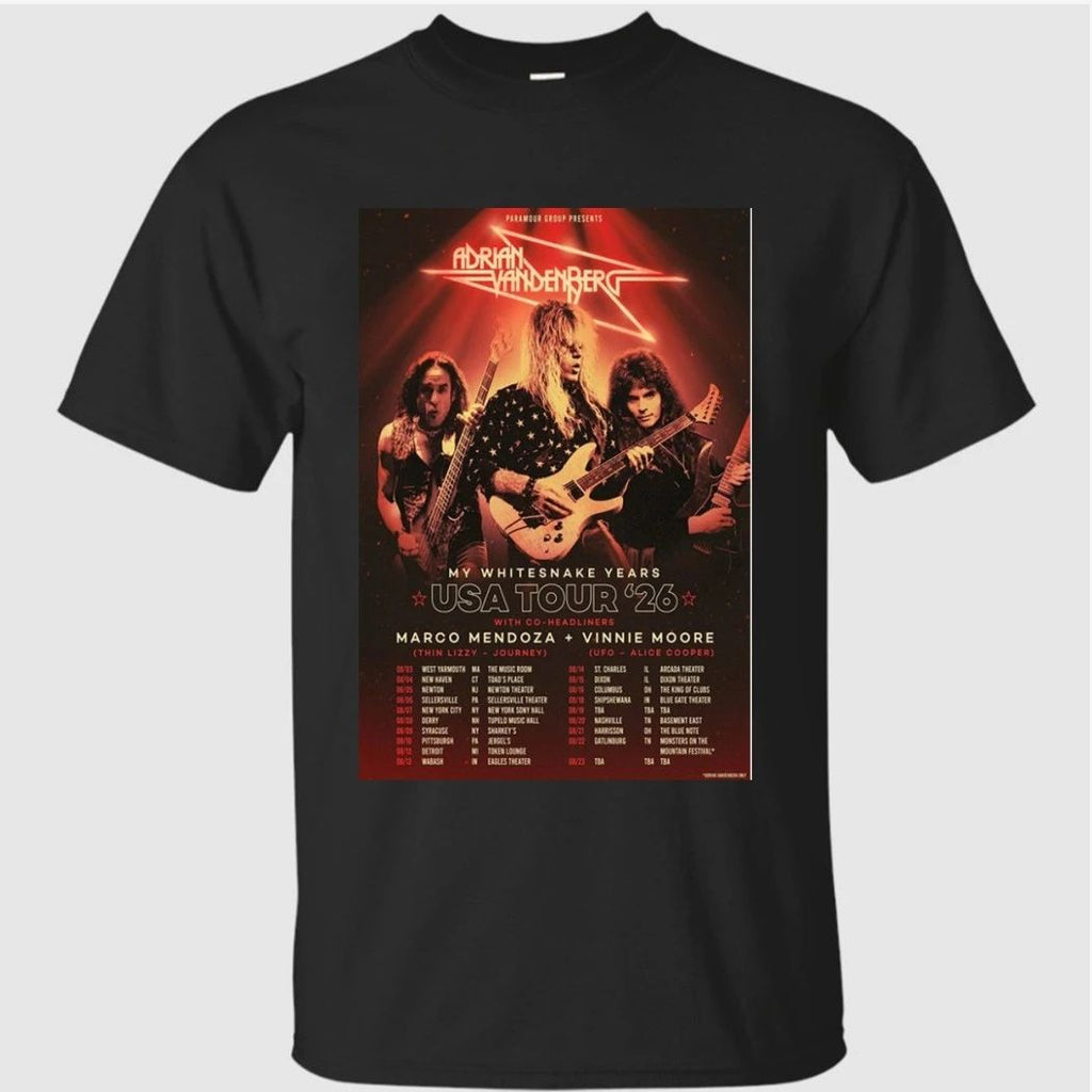 Adrian Vandenberg US Tour 2026 Poster Shirt