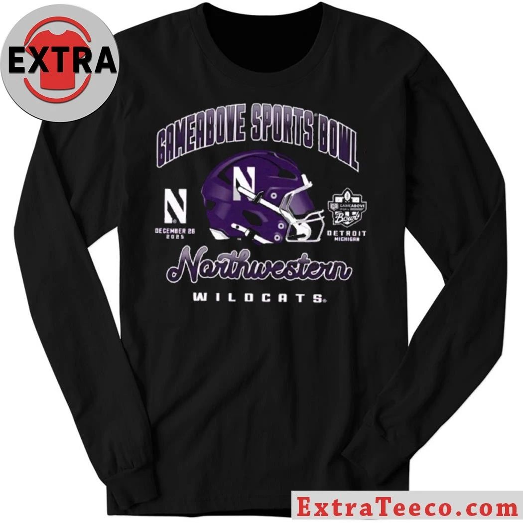 Northwestern Wildcats 2025 GameAbove Sports Bowl GameAbove Sports Bowl December 26, 2025 Ford Field in Detroit, Michigan, USA Shirt
