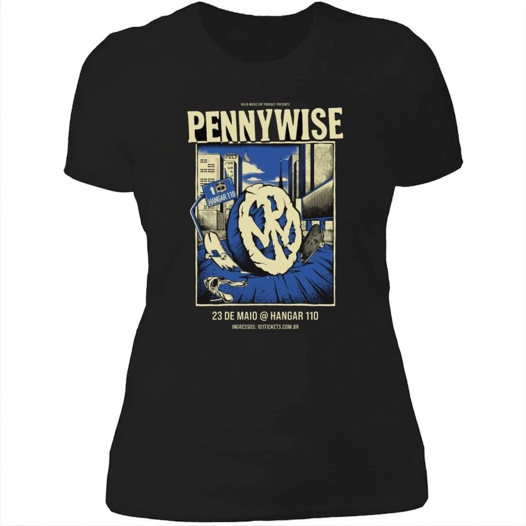 Pennywise 2026 Punk Rock Concert Merch At Hangar 110 Sao Paulo Show On May 23 2026 Shirt