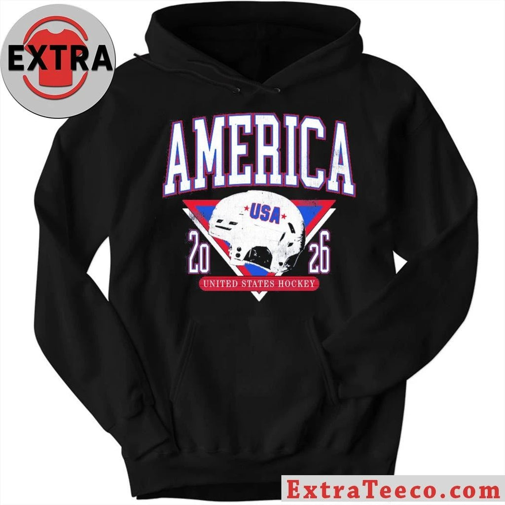 America Hockey Helmet United States Hockey Shirt