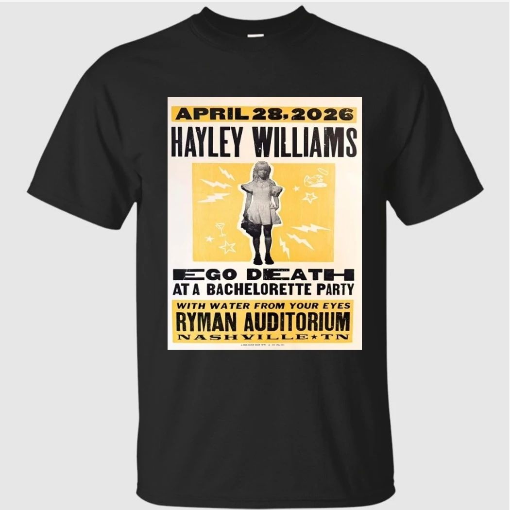 Halley Williams Nashville Tennessee 2026 Night 3 Venue Poster At Ryman Auditorium On April 28 2026 Good Dye Young Tour Poster Shirt