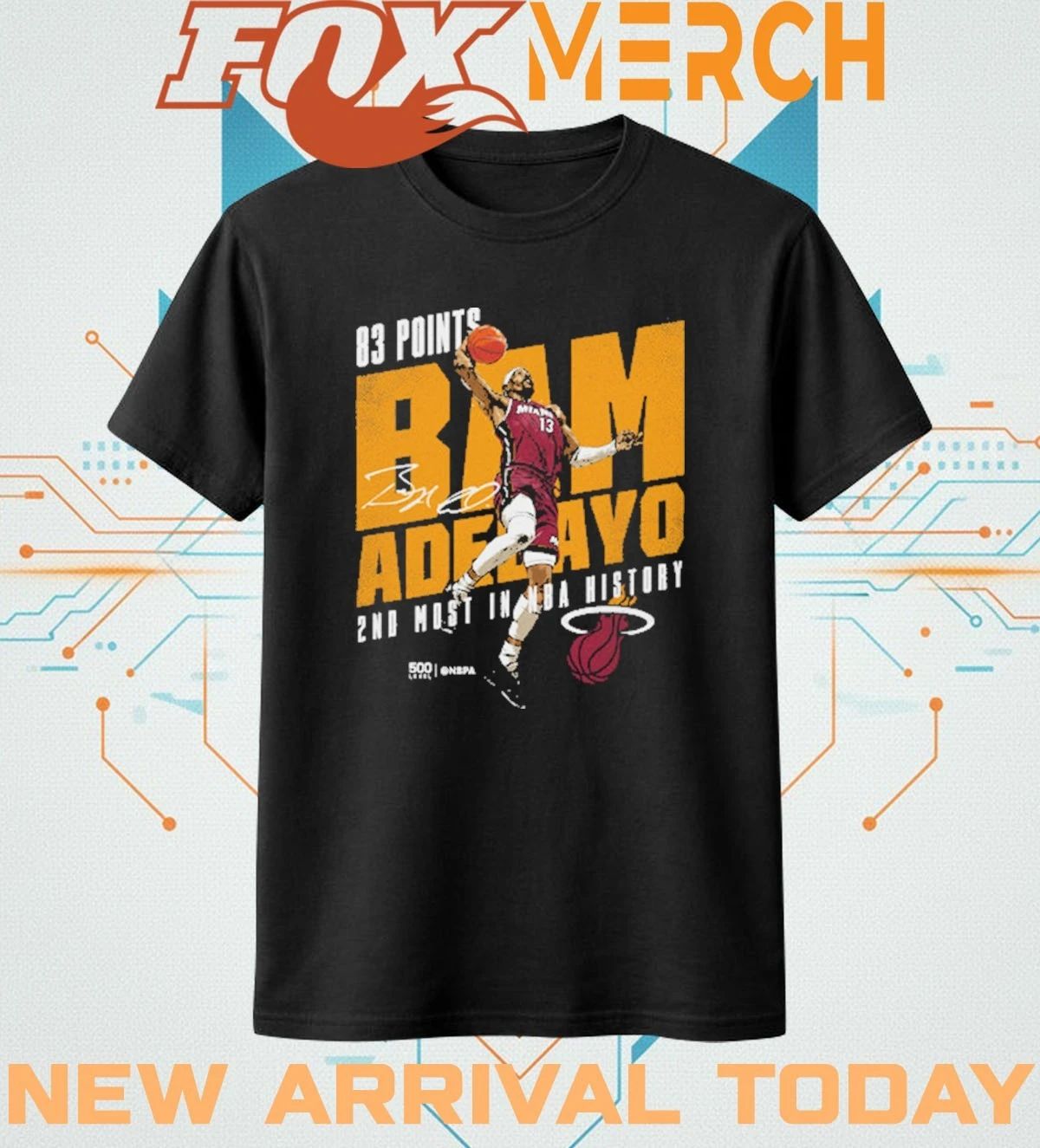 Bam Adebayo Miami Heat 83 Points 2nd most in NBA history t-shirt