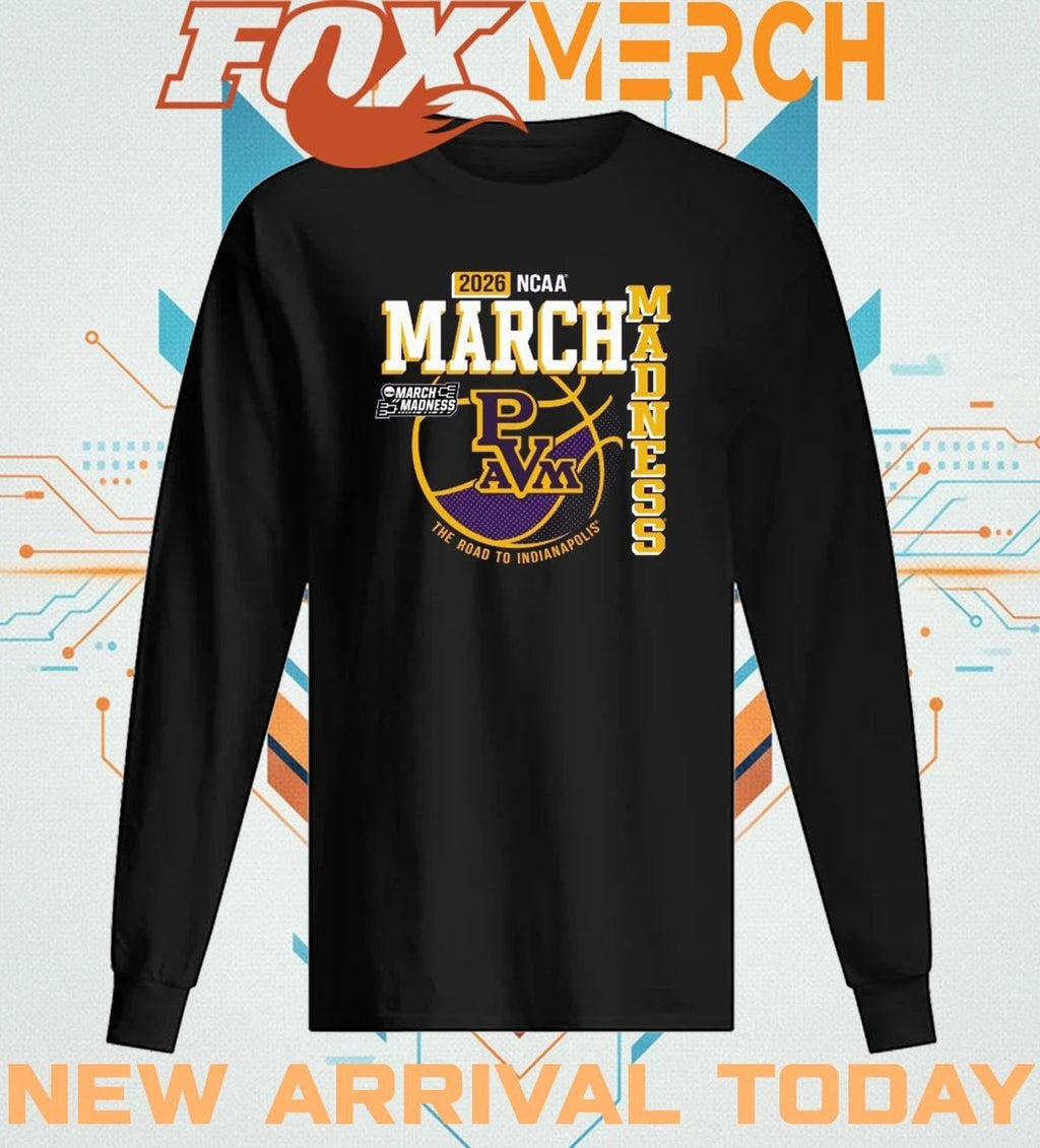 Prairie View A&M University Men’s Basketball 2026 March Madness Bound t-shirt
