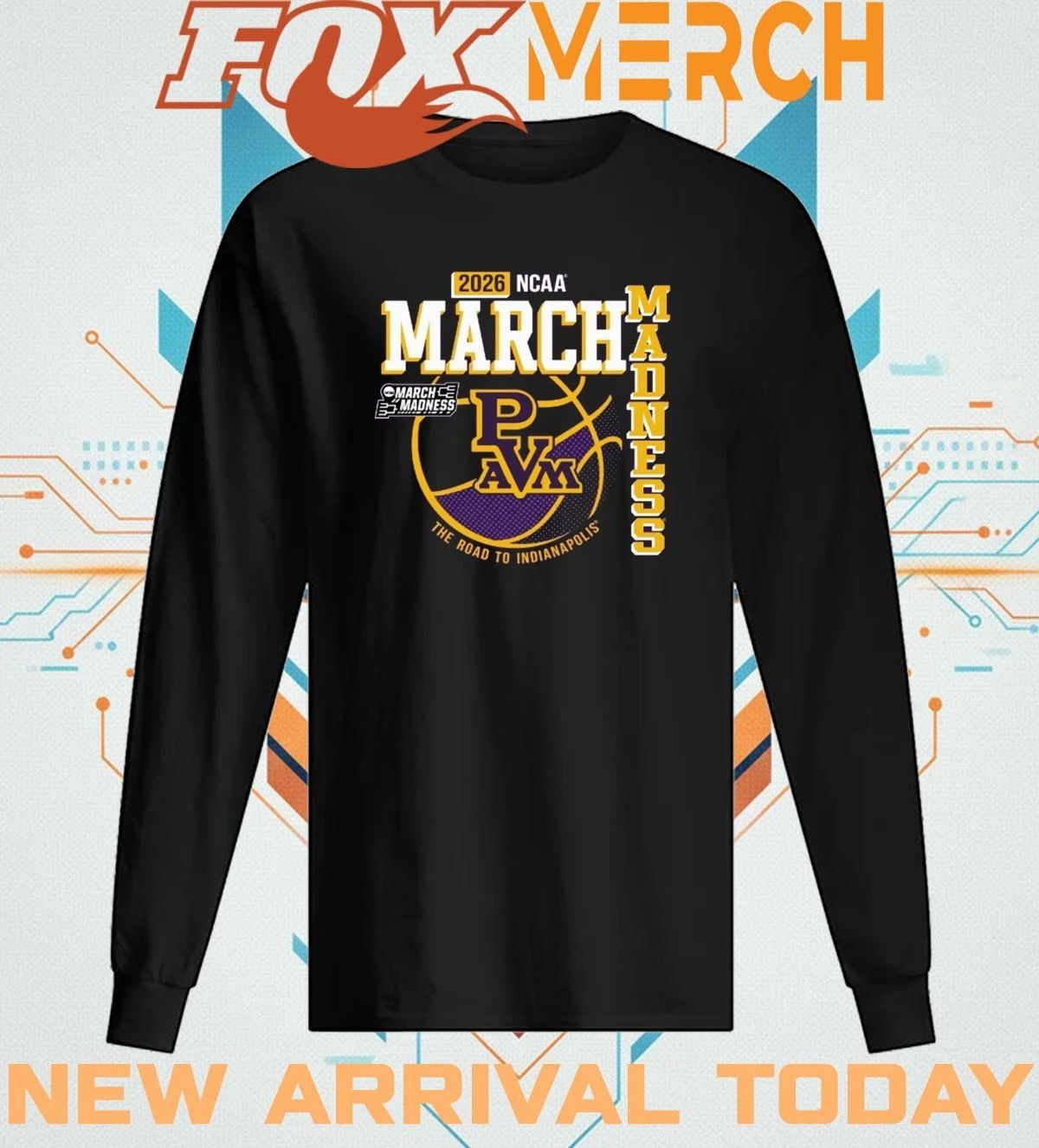 Prairie View A&M University Men’s Basketball 2026 March Madness Bound t-shirt