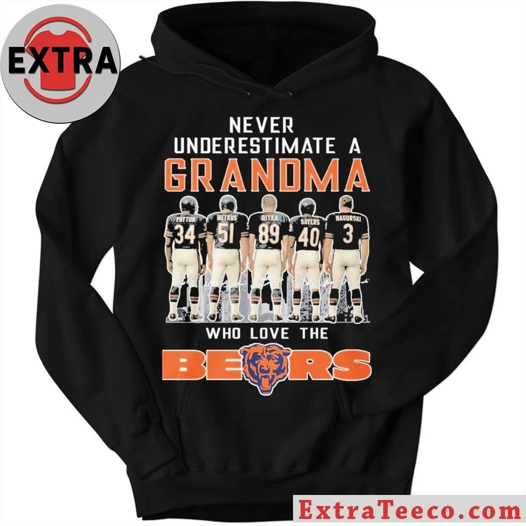 Never Underestimate A Grandma Who Loves The Bears Logo Shirt