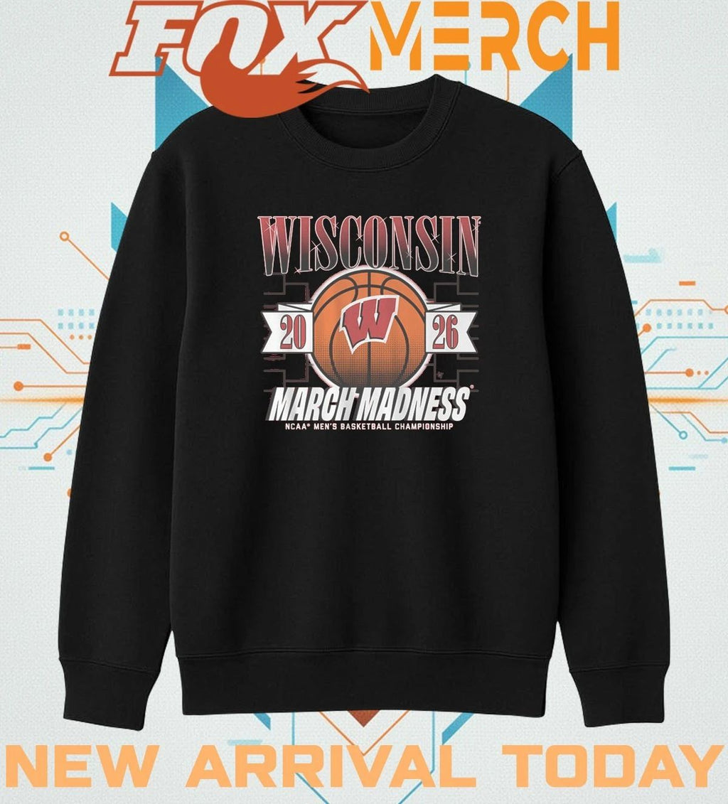 Wisconsin Badgers Men’s Basketball 2026 March Madness t-shirt