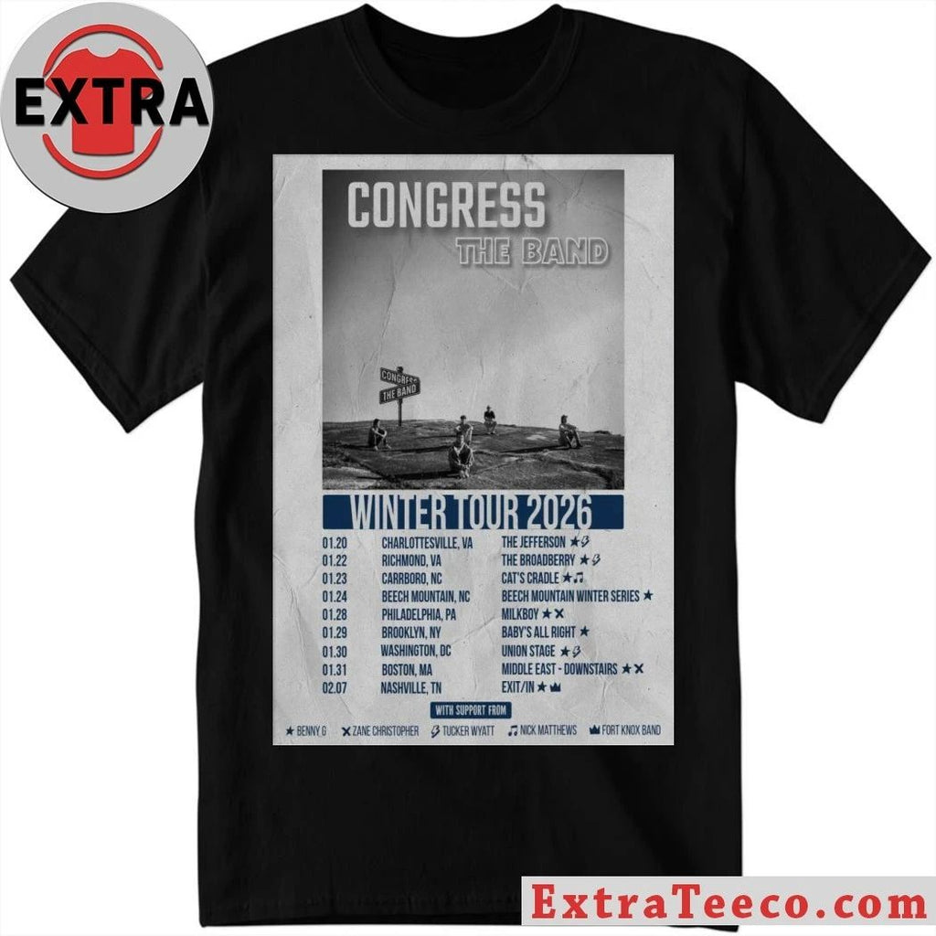Original Congress Band Tour 2026 Poster Shirt