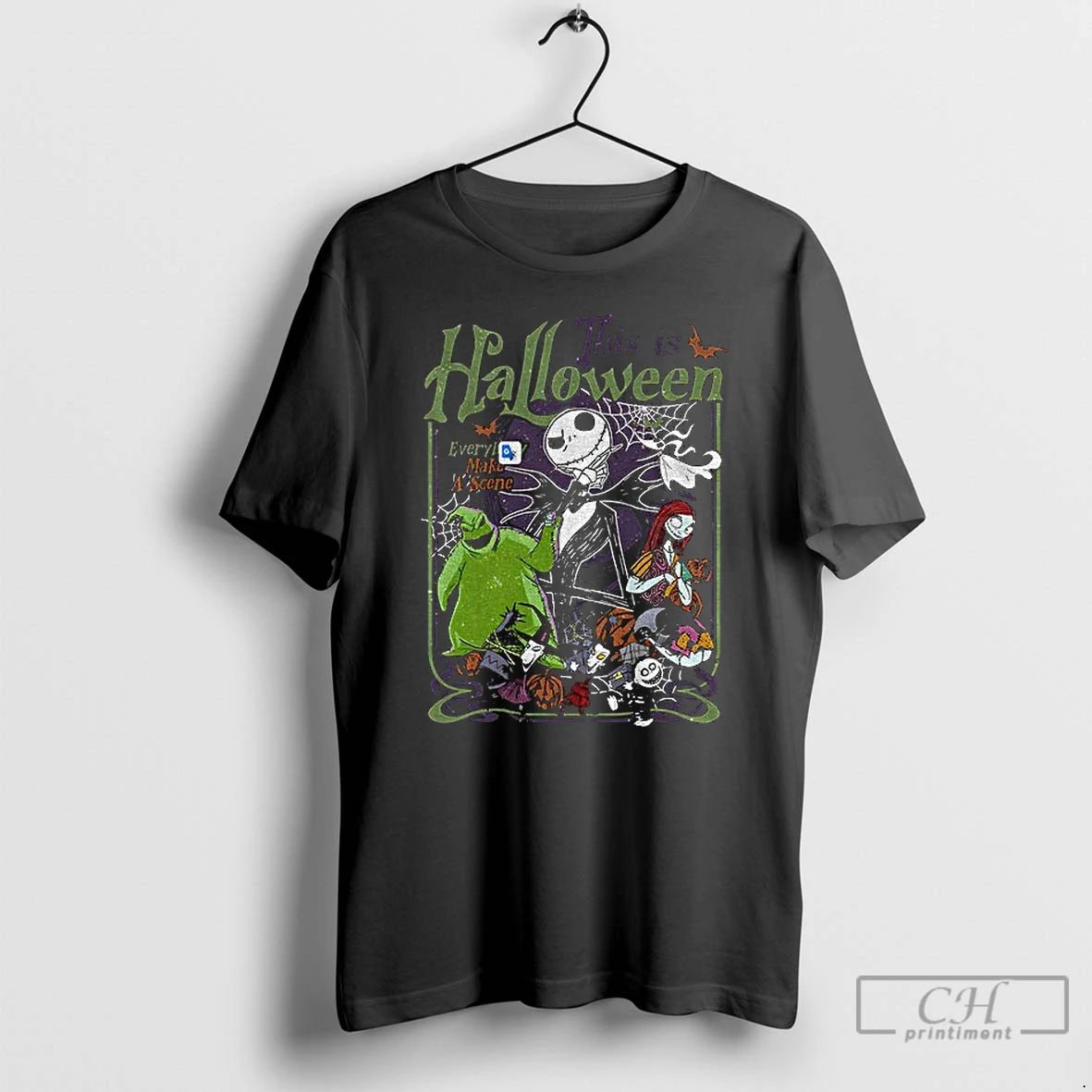 Premium The Nightmare Before Christmas Jack Skellington Sally Oogie Boogie This Is Halloween T Shirts