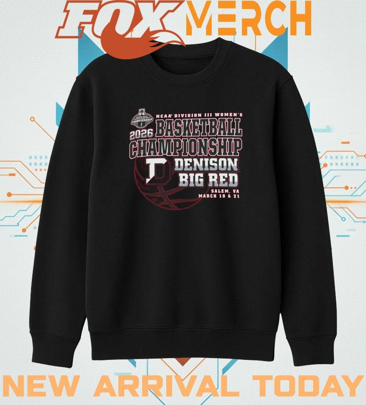 Denison Big Red 2026 NCAA Division III Women’s Basketball Championship Salem, VA march 19 & 21 shirt