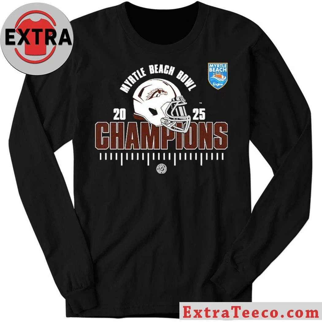 Western Michigan Broncos 2025 Myrtle Beach Bowl Champions NCAA Football Shirt