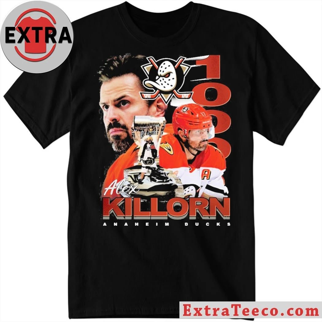 NHL Alex Killorn for the Anaheim Ducks Killorn 1000 Games Shirt