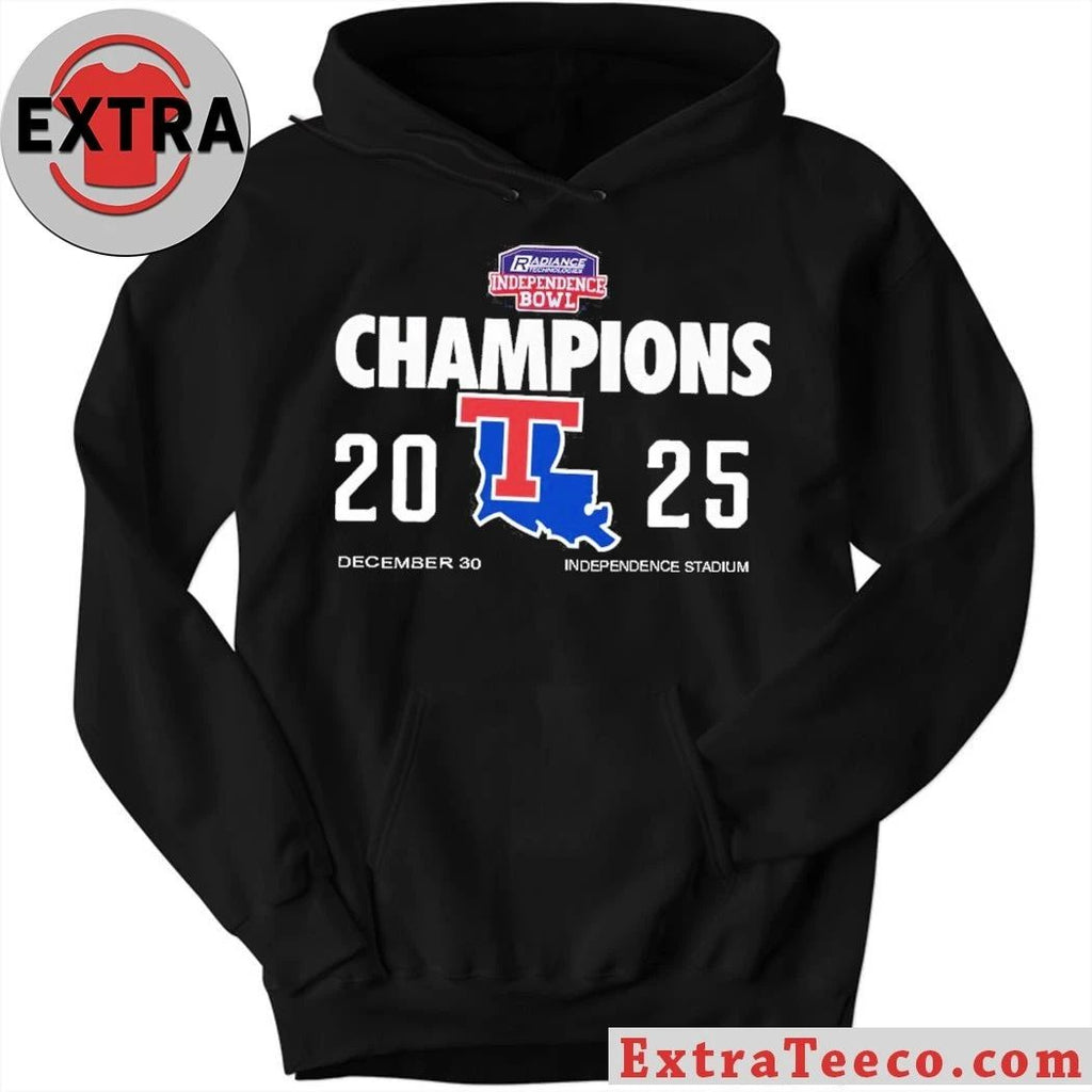 Radiance Technologies Independence Bowl, where the Louisiana Tech Bulldogs won in 2025 Logo Shirt