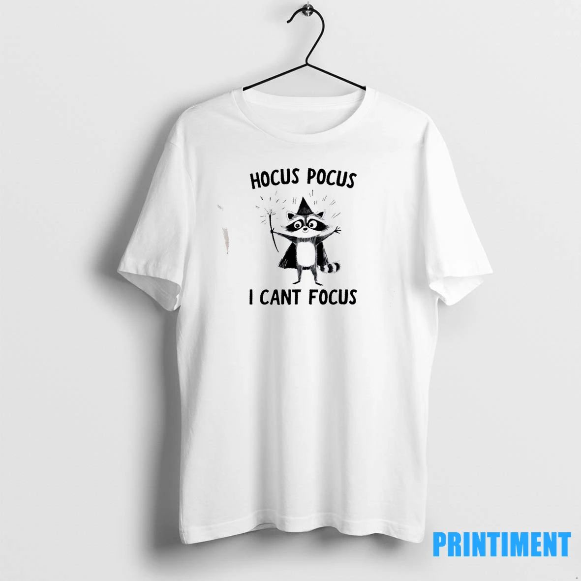 Raccoon Wizard Hocus Pocus I Cant Focus Tshirts Sweater