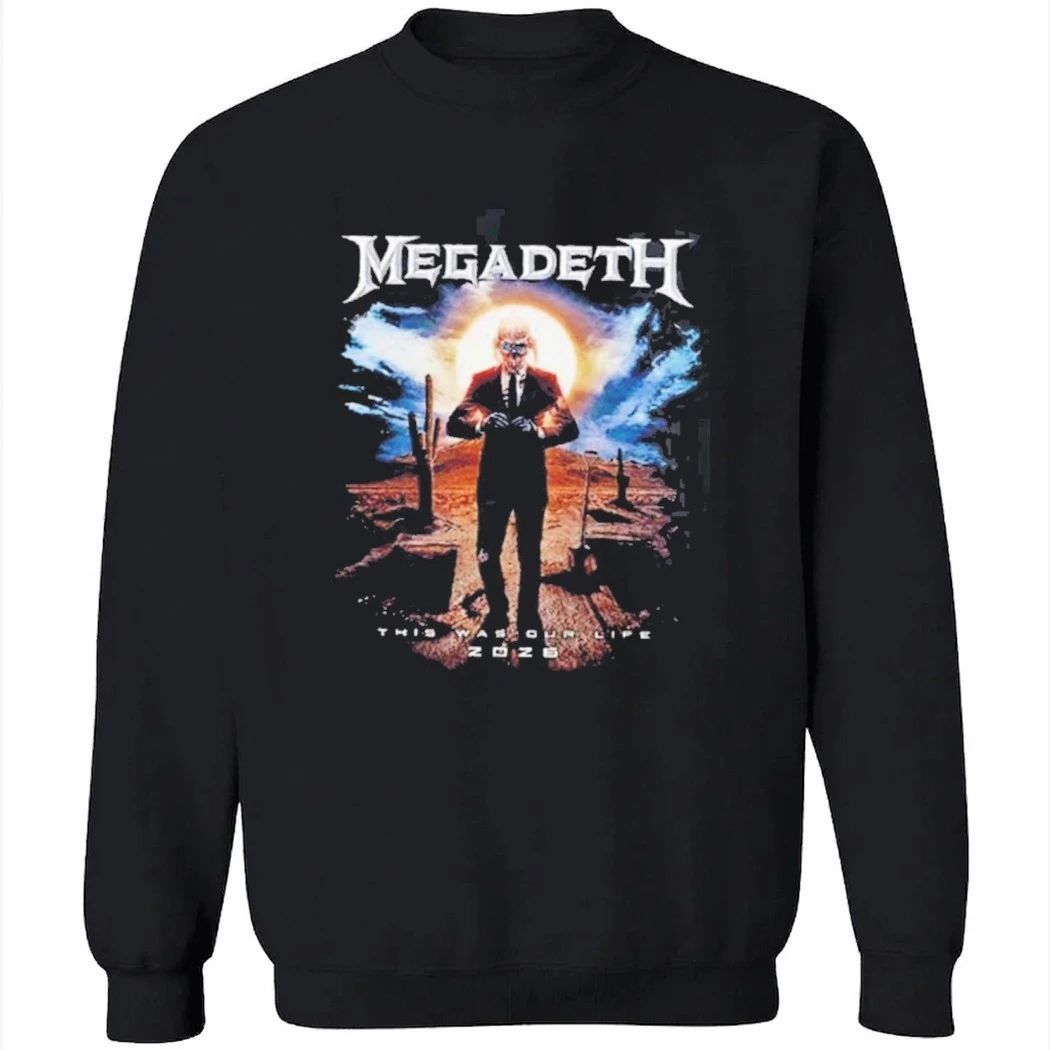 Megadeth This Was Our Life 2026 Latin America Tour Merch Official Gentle Vic Rattlehead With Shirt