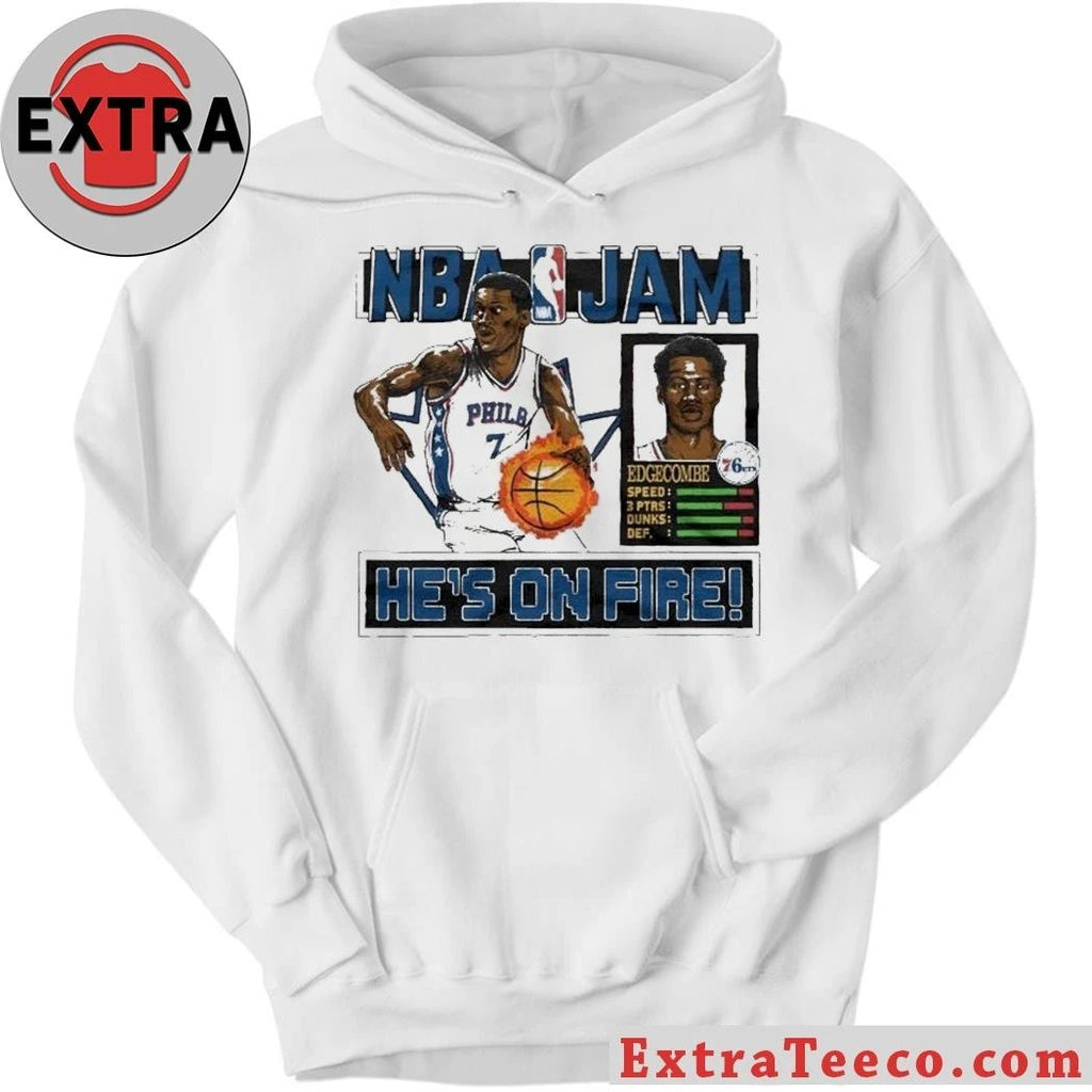 V.J. Edgecombe, guard for the Philadelphia 76ers in the NBA He’s On Fire Shirt