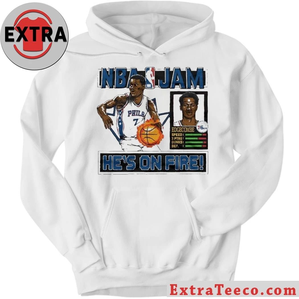 V.J. Edgecombe, guard for the Philadelphia 76ers in the NBA He’s On Fire Shirt