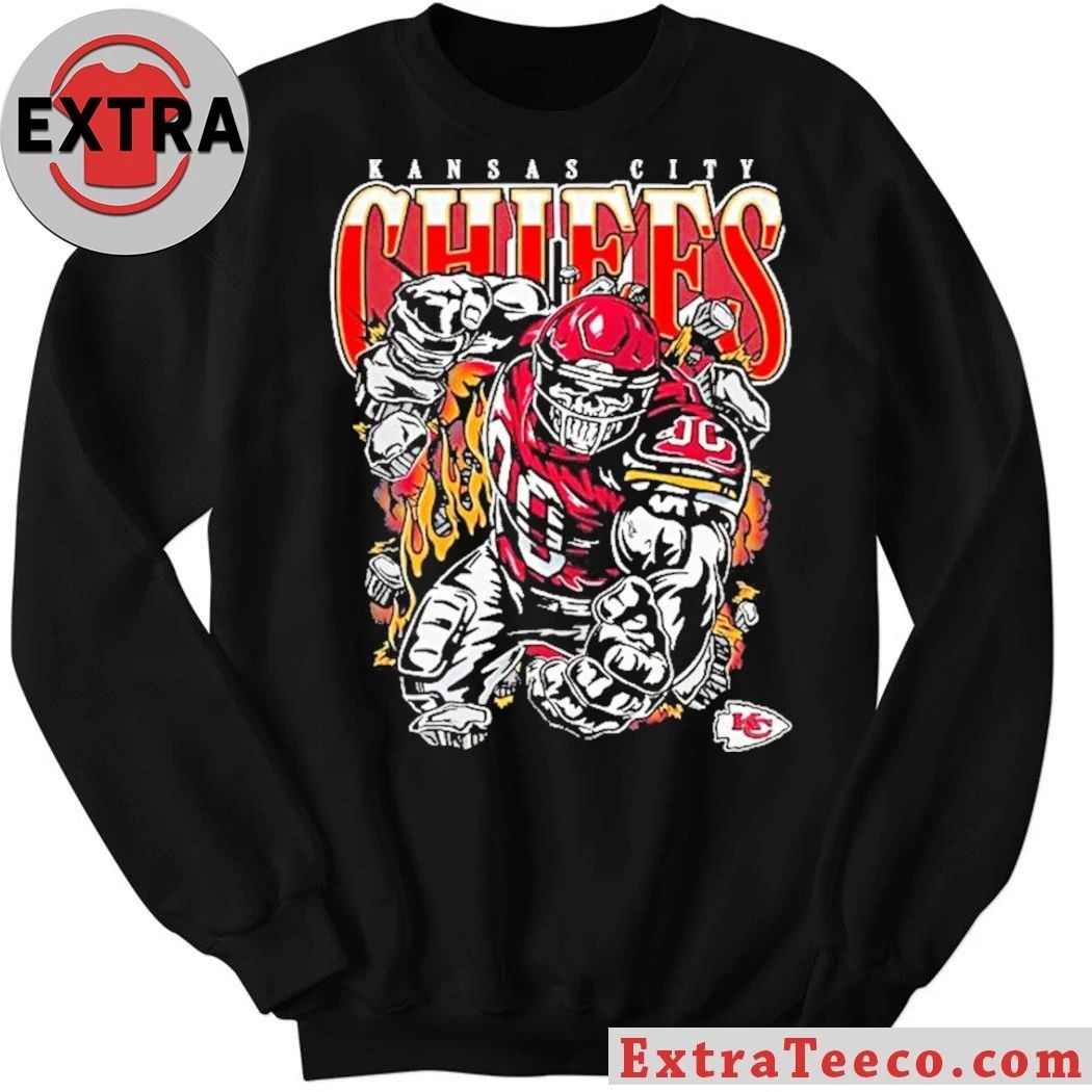 Kansas City Chiefs Pass Rush Tri-Blend by Fanatics Logo Shirt