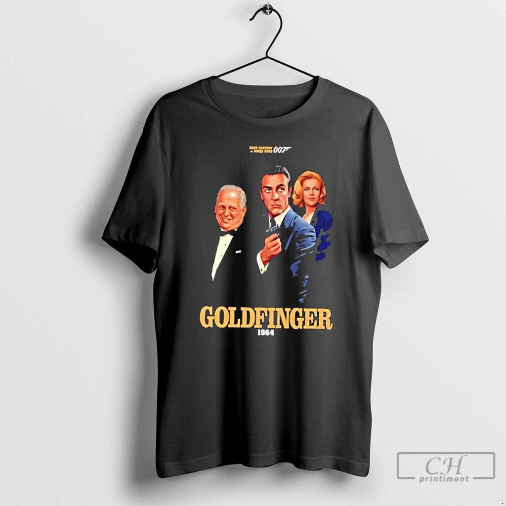 Premium Goldfinger 1964 Sean Connery As James Bond 007 T Shirts