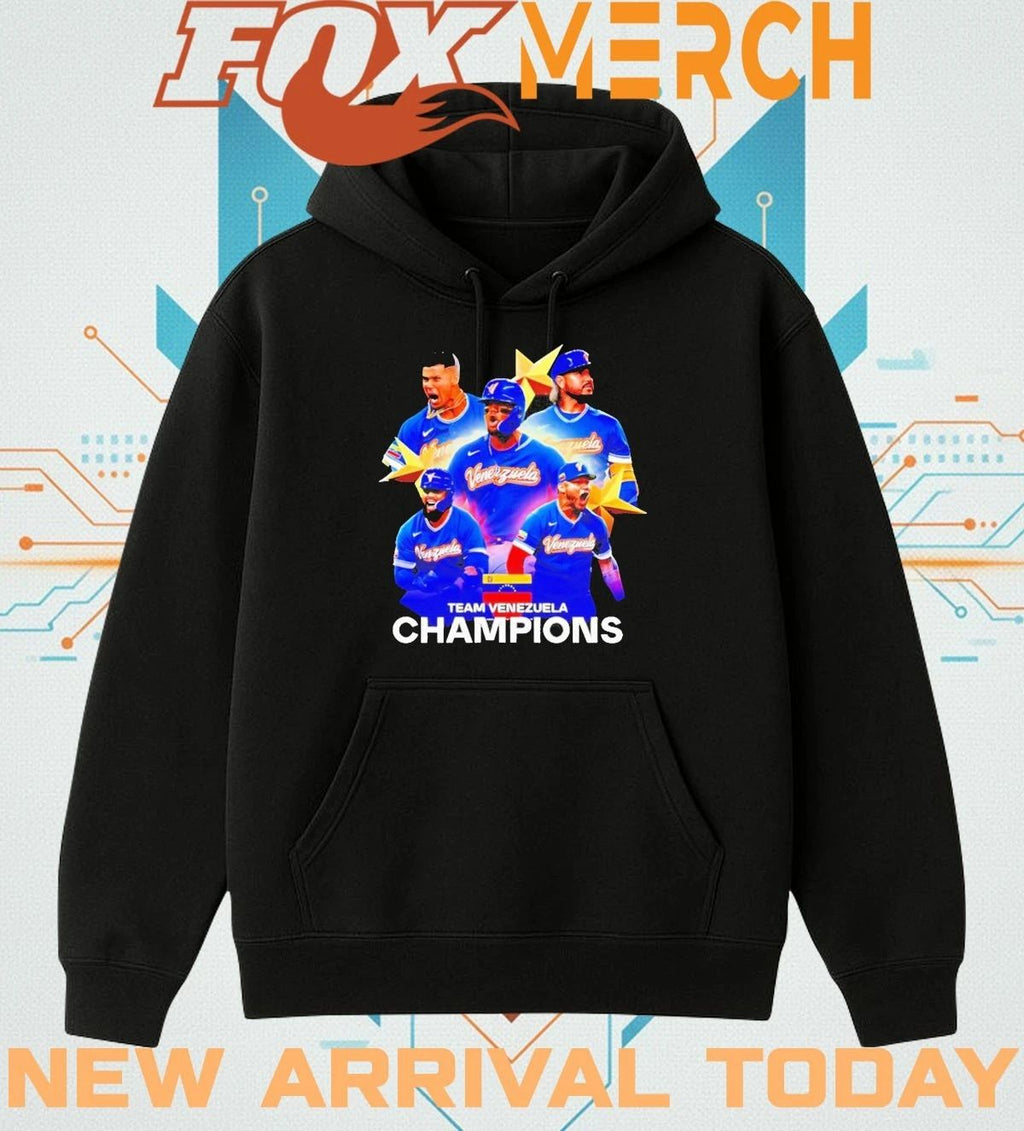 Team Venezuela baseball 2026 WBC Champions graphic t-shirt